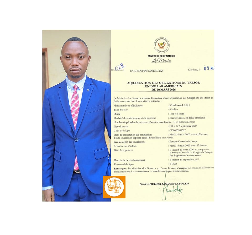 📉 ALERTE ÉCONOMIQUE : Le pari risqué de la RDC sur le dollar — L’analyse choc de l’Inspecteur Balo Tade Ruben